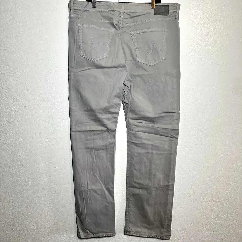 AG Adriano Goldschmied The Protege Straight Leg Jeans 5-Pocket Denim Gray 42x34
